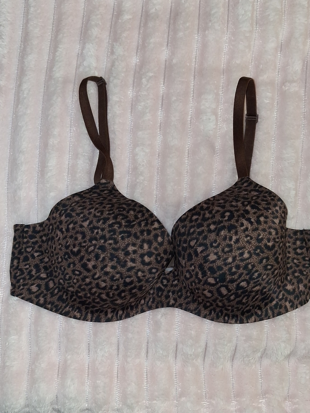 Victoria's Secret Leopard Print Bra - Brown and Black